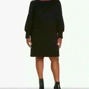 Julia Jordan Women’s Size 18 Rib Boat Neck Long Sleeve Sweater Dress